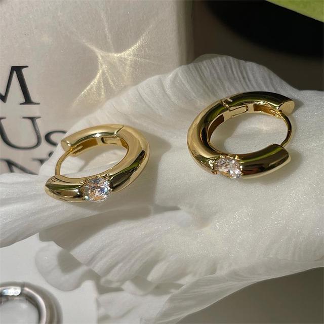 925 zilveren minimalistische geometrische witte zirkoon oorbellen voor dames meisje mode nieuwe sieraden dames cadeau feest