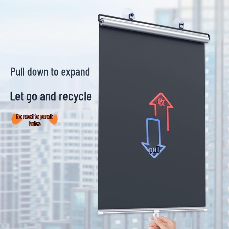 Lochfreie Sonnenschutzgardine: Verdunkelungs-Fensterisolierung für Auto, Küche, Balkon und Büro