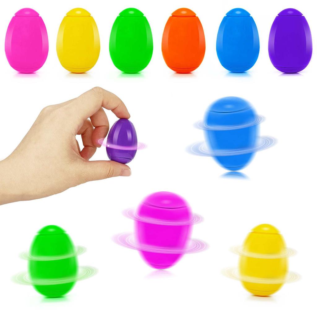 10PCS Novelty Spinning Tops Toys Easter Egg Fidget Spinner for Kids Classroom Prizes Birthday Goodie Bag Stuffers