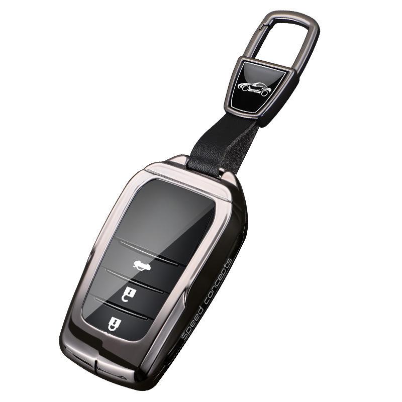 Snap Button Key Case for Toyota Corolla, Camry, Levin, RAV4, Avalon, IZOA, CHR, Highlander