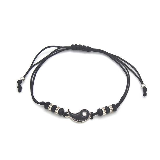 2Pcs Couple Bracelets Adjustable Rust-proof Fadeless Stylish Bracelet Pendants