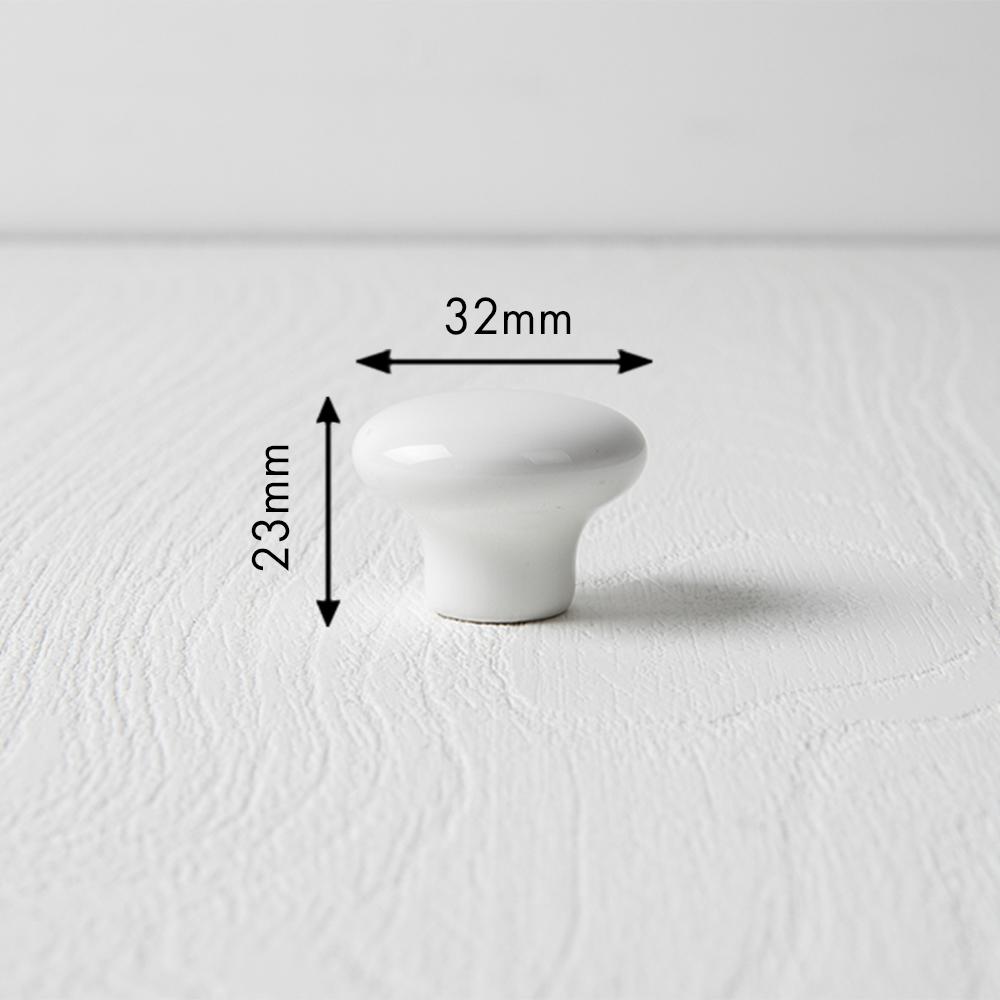 Ferro Fiori Ceramic Knob Handle Pulls for Kitchen and Cabinet, White, Black, Beige Cabinet and Drawer Pulls