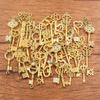 10 Farben DIY Steampunk Schlüsselanhänger Charms – Zufällig 30g, 50g, 100g Legierungs-Schmuckzubehör