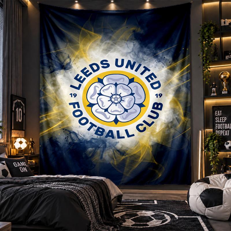 Wall Hanging Tapestry Leeds United Print Cloth for Living Room Bedroom Home Decor