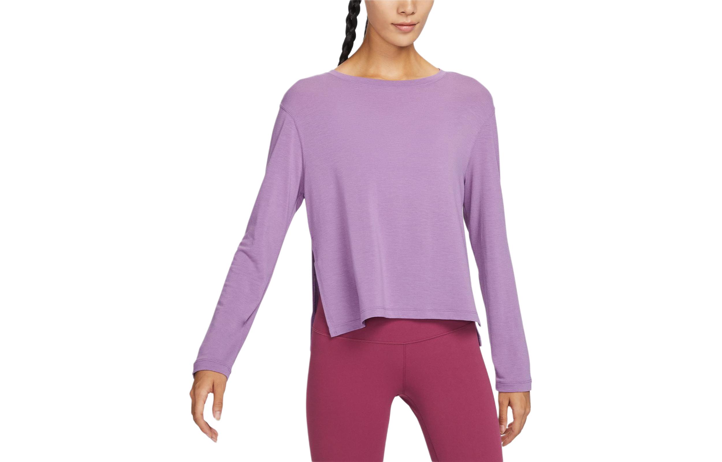 

Nike Drop Shoulder Sleeve T Shirt Women s Dust Purple DM7028-536 M