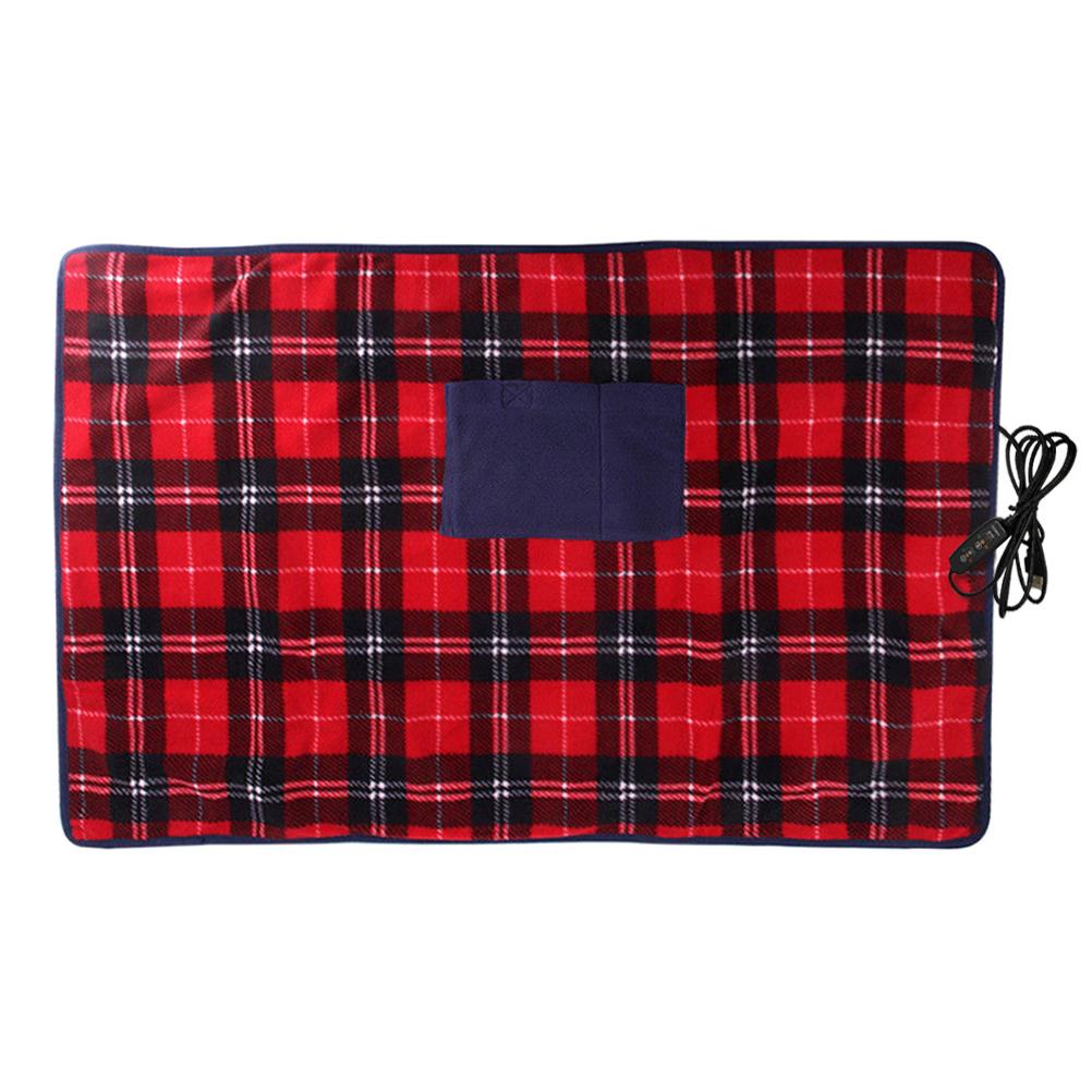 

USB Электрическое Одеяло с Подогревом Автомобильное Офисное Теплое Одеяло Нагреватель Зима Дом Наколенник Грелка с Подогревом