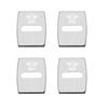 Zinc Alloy Car Door Lock Buckle Cover Protective Covers For MINI JCW Cabrio Cooper Countryman Aceman Clubman Coupe Paceman Uylez55