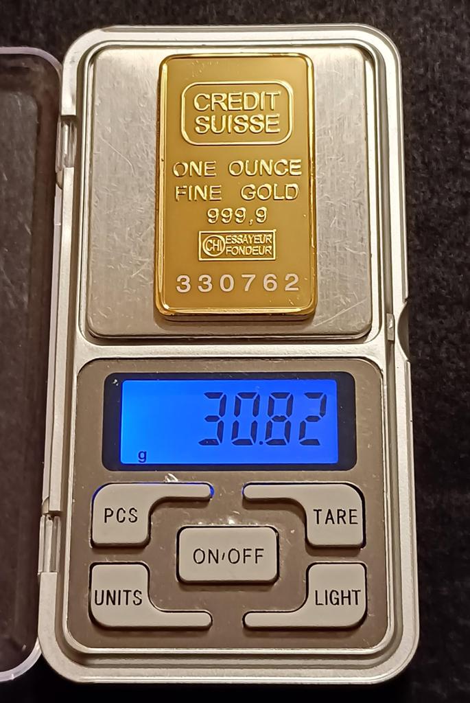 Replica Credit Suisse Ingot CREDIT SUISSU 24K Pure Gold Gold