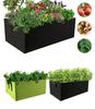 3 Pcs Set of 40/50/60cm Fabric Elevated Garden Bed Breathable Planting Bag Plant Flowerpot Flower and Vegetable Planting Pot