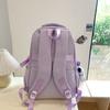 Student Schoolbag Color Block Women's Large Capacity Lightweight Backpack Middle School Student Backpack with Coin Purse