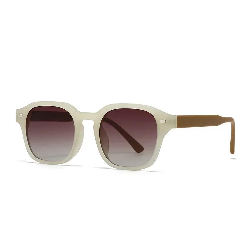 Summer New Retro Modern Double Beam Sunglasses Outdoor Driving Personalized Street Photography Anti Uv400 Sunglasses