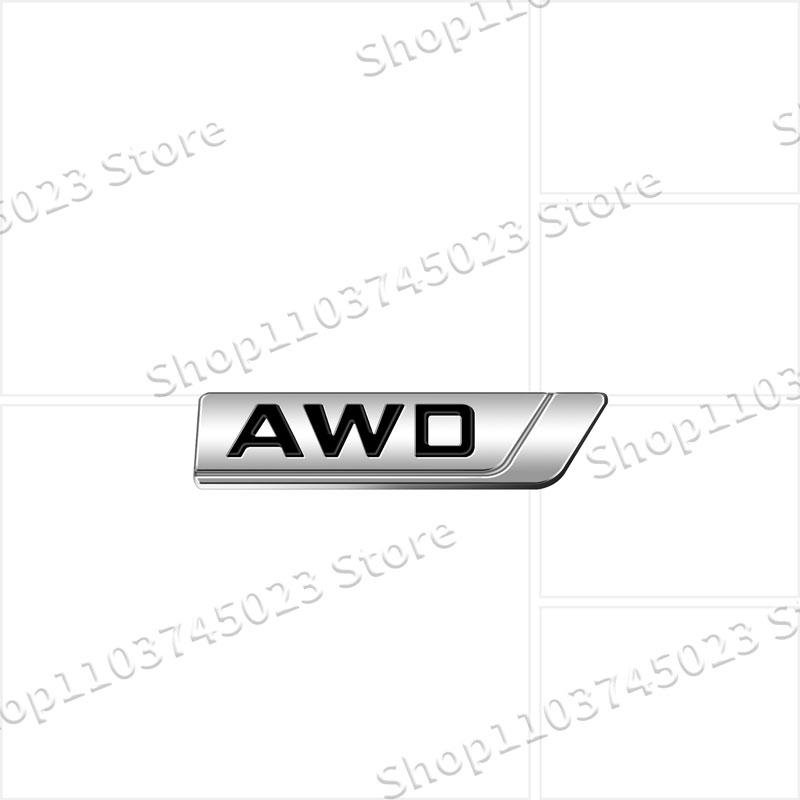 1Pc 3D Metal AWD Logo Car Front Grille Emblem Sticker Decor For Coolray Emgrand Panda Tugella Trunk Rear Tailgate Accessories