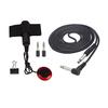 Universal String Instrument Pickup Set with Pickup + 6.35mm Audio Cable + 2pcs 6.35mm to 3.5mm Adapters + Metal Clip