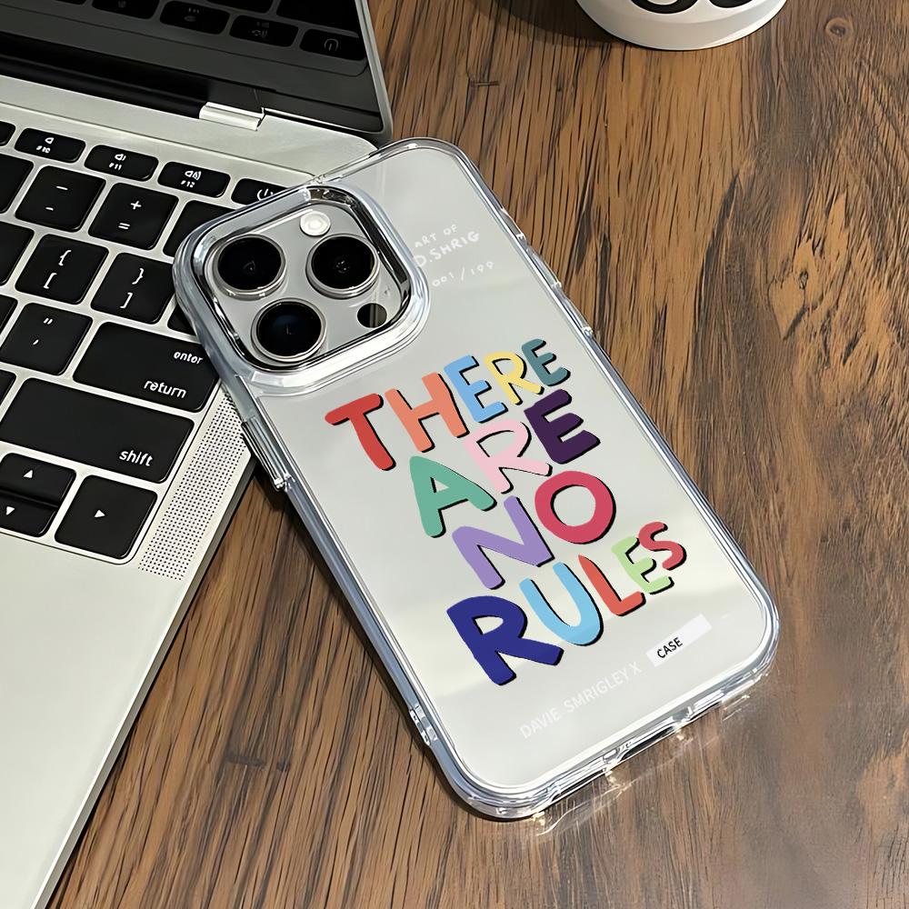 

Colorful English Luck Has No Rules Phone Case For iPhone 17 16e 16 15 14 13 12 11 mini Pro Max X XR XSMAX 8 7 Air Plus Cover iPhone 17 Air