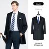 Men's Winter Formal Wool Blend Business Overcoat