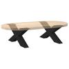 Vidaxl Nogi Do Stolika Kawowego, 2 Szt., Czarne, 70X(30-31) Cm, Stal