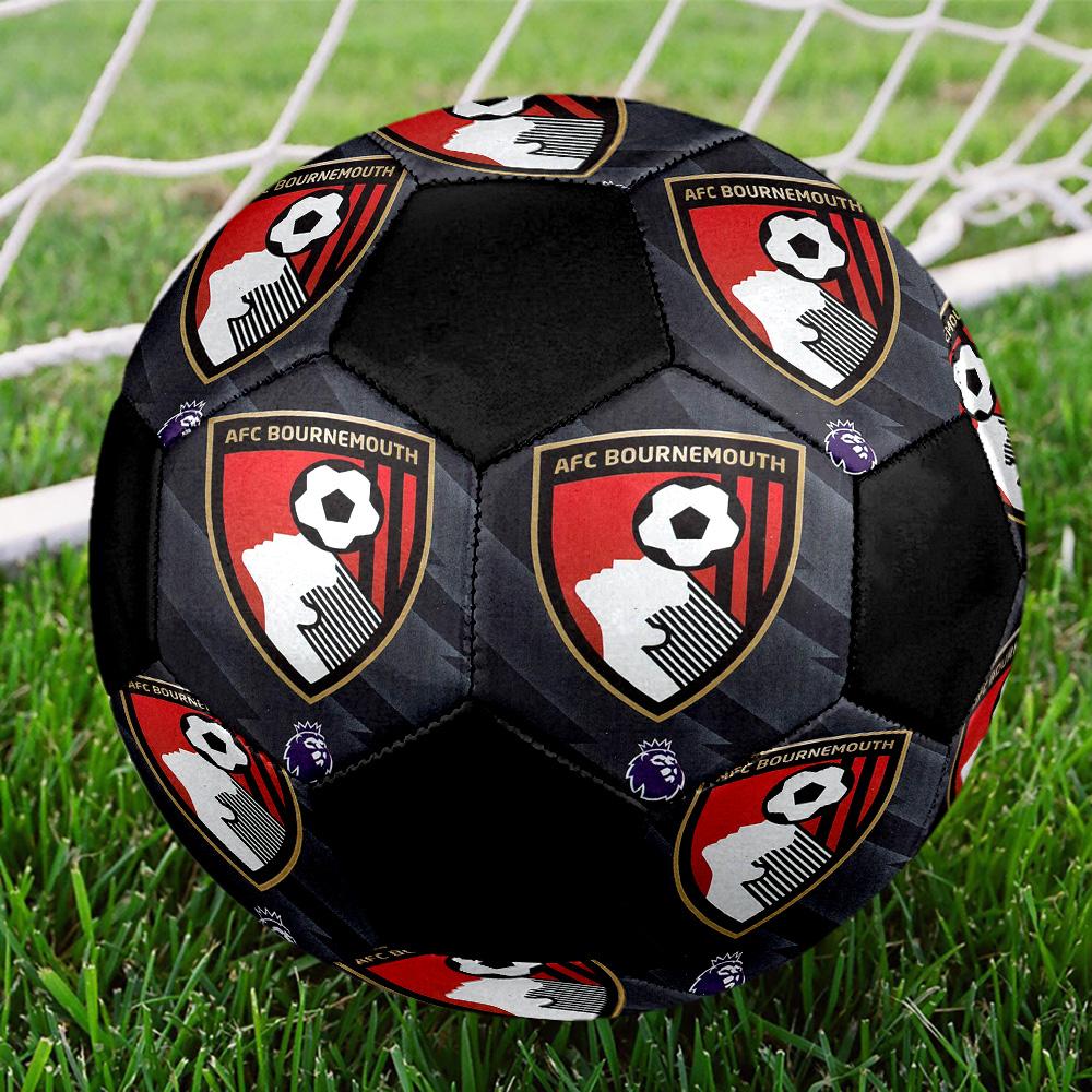 AFC Bournemouth Hallenfußball Ball Bunt Alle Altersgruppen Größe 5 Maschinengenäht PVC Wettkampfbereit Langlebig Hoher Rückprall