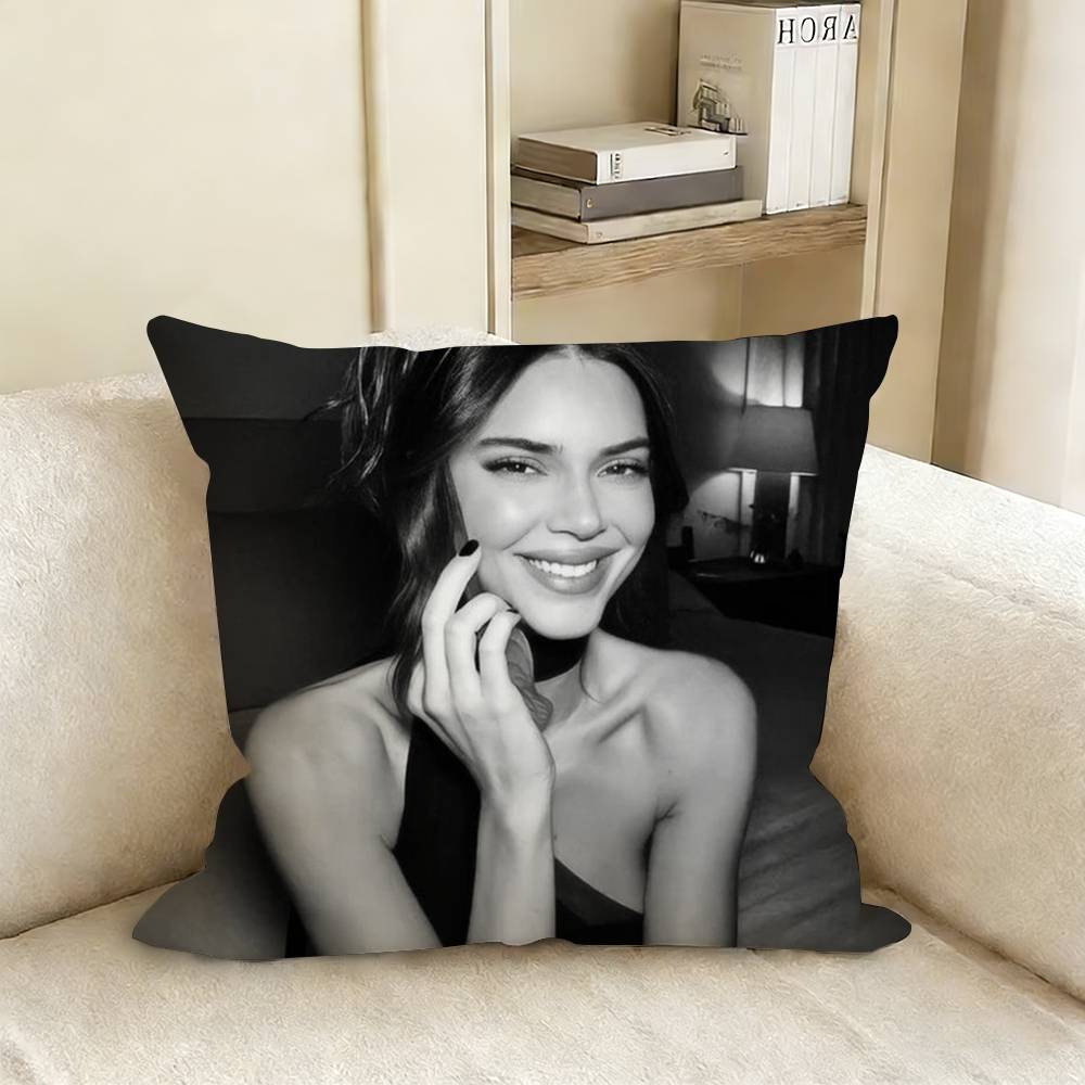 KKendall JJenner Pillow Case Living Room Sofa Cushion Cover Suitable For Home Bedroom Room Decoration