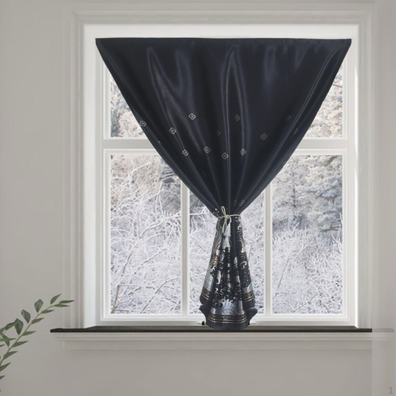 

Китайська друкована штора Китай Елегантна висока затінена збірка для вітальні, спальні, обідньої кімнати 100cmx120cm чорний