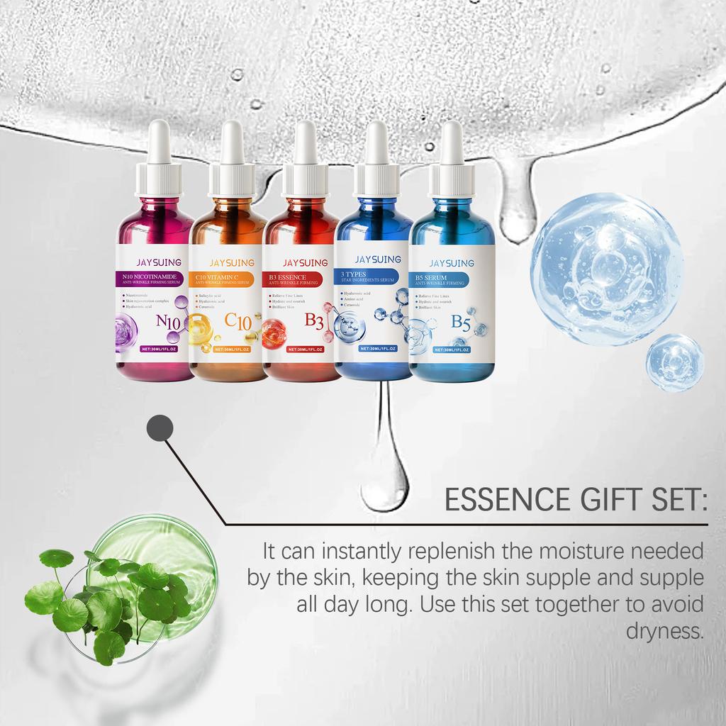 Essence Gift Set 5 Face Moisturizing Hydrating Daily Repair Essence Gift Set