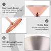 Stainless Steel Martini Glasses Set of 2, 220ml Unbreakable Metal Martini Glasses Copper Martini Glasses Stylish Cocktail Glasses Wine Goblet Martini
