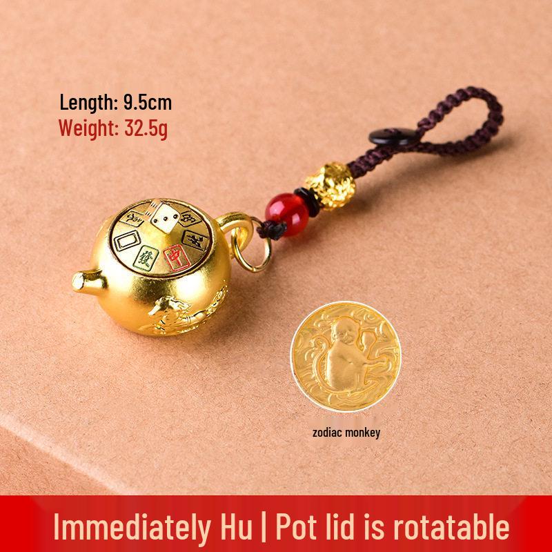 2025 Zodiac Animal Car Keychain & Mahjong Pendant
