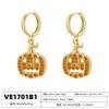 Pumpkin Grimace Ghost Stud Earrings Fun Funny Halloween Spider Web Earrings Ve1701-1705