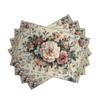 4pcs/6pcs Placemats, 12X18 Inch Colorful Vintage Floral Pattern Washable Table Mat, Farmhouse Country Home Decor, Kitchen Dining Room Decor, Family