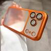 Transparent Phone Case for For Iphone 17 16 1 14 13 Pro Max Plating Frame Lens Film Protection Anti-fall Hard Clear Cover