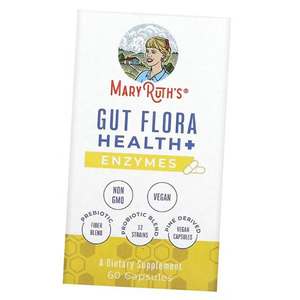 

Gut Flora Health + Enzymes, MaryRuth s 60caps (69685005) 60caps