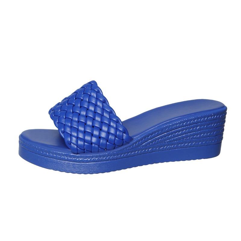Plus-size Women's Fish-mouth Flip-flops for The Beach, Single-strap Style Shoes