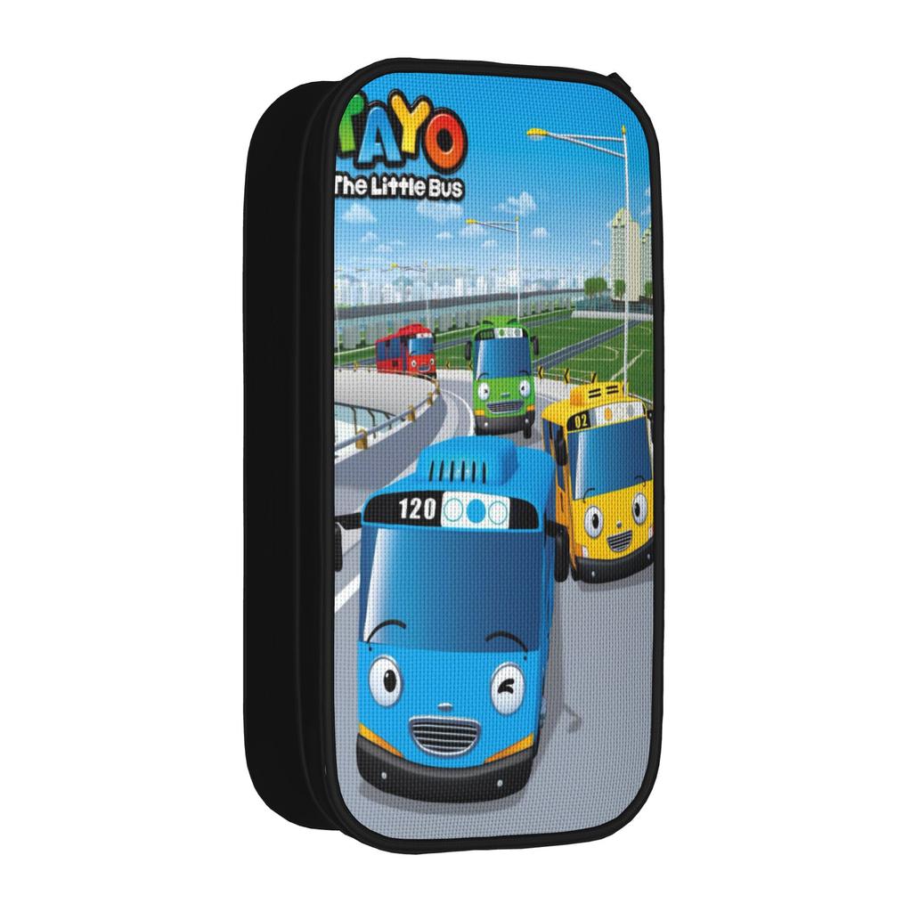 Lovely Tayos Little Bus Lovely Cars Pencil Case Pencil Pouch Pen Box for Student Big Capacity Bags Office Cosmetic Stationery
