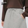 BENLAI Women's A-Line Cotton Blend Midi Skirt