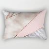 Ins Pink Geometric Waist Pillow Case Car Sofa Pillow Cushion Cover Pillow Case Pillow Case Pillow Case