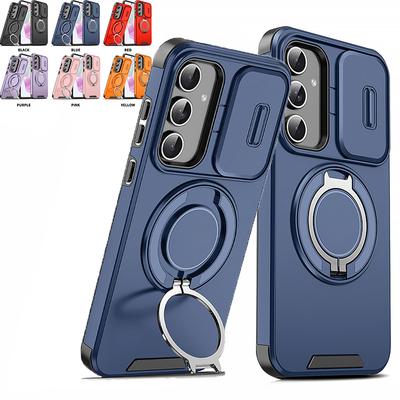 Etui ochronne na obiektyw Armor do Samsung Galaxy A56 A36 A26 A16 5G Etui z pierścieniem magnetycznym do Samsung A55 A54 A35 A25 A15 A14 A13 Pokrowiec