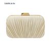 Elegante Borsa a Spalla Pieghettata in Finta Seta - Pochette Clutch di Alta Gamma