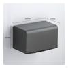 Tissue Box Holder with Lid WallMounted NoDrill for Restroom Glossy Rectangle