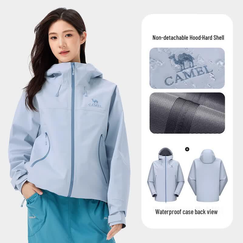 Camel Hardshell Outdoor Windproof Waterproof Jacket