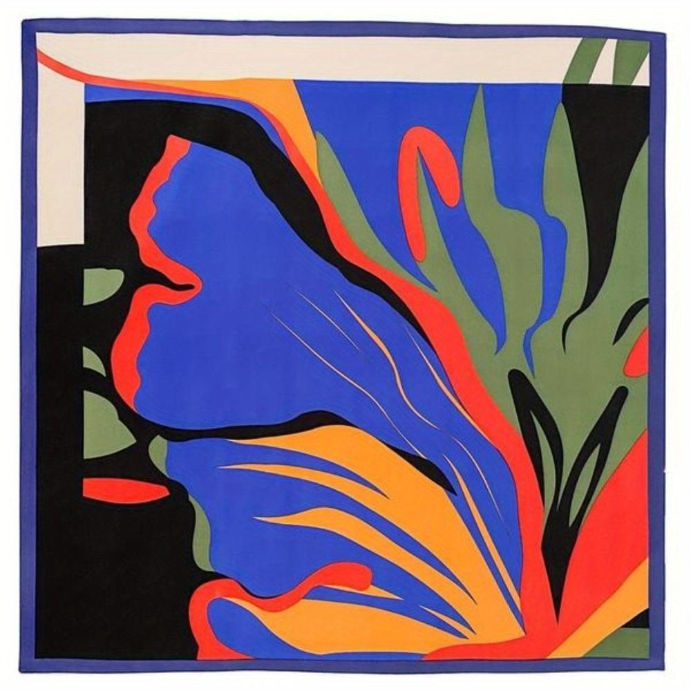 Women'S Full-Body Printed Silk Scarf Stylish Soft And Comfortable Shawl For Daily Wear Casual Multi-Functional Scarf For Women