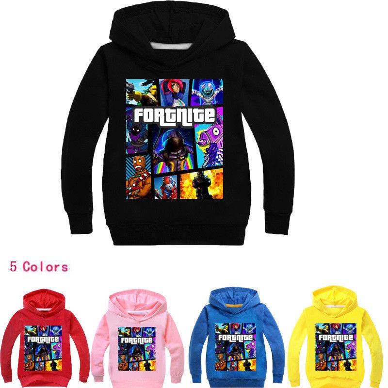 Game Kids Fortnite Hoodie Boys Girls Hoody Tops Jumper Sweatshirt Pullover