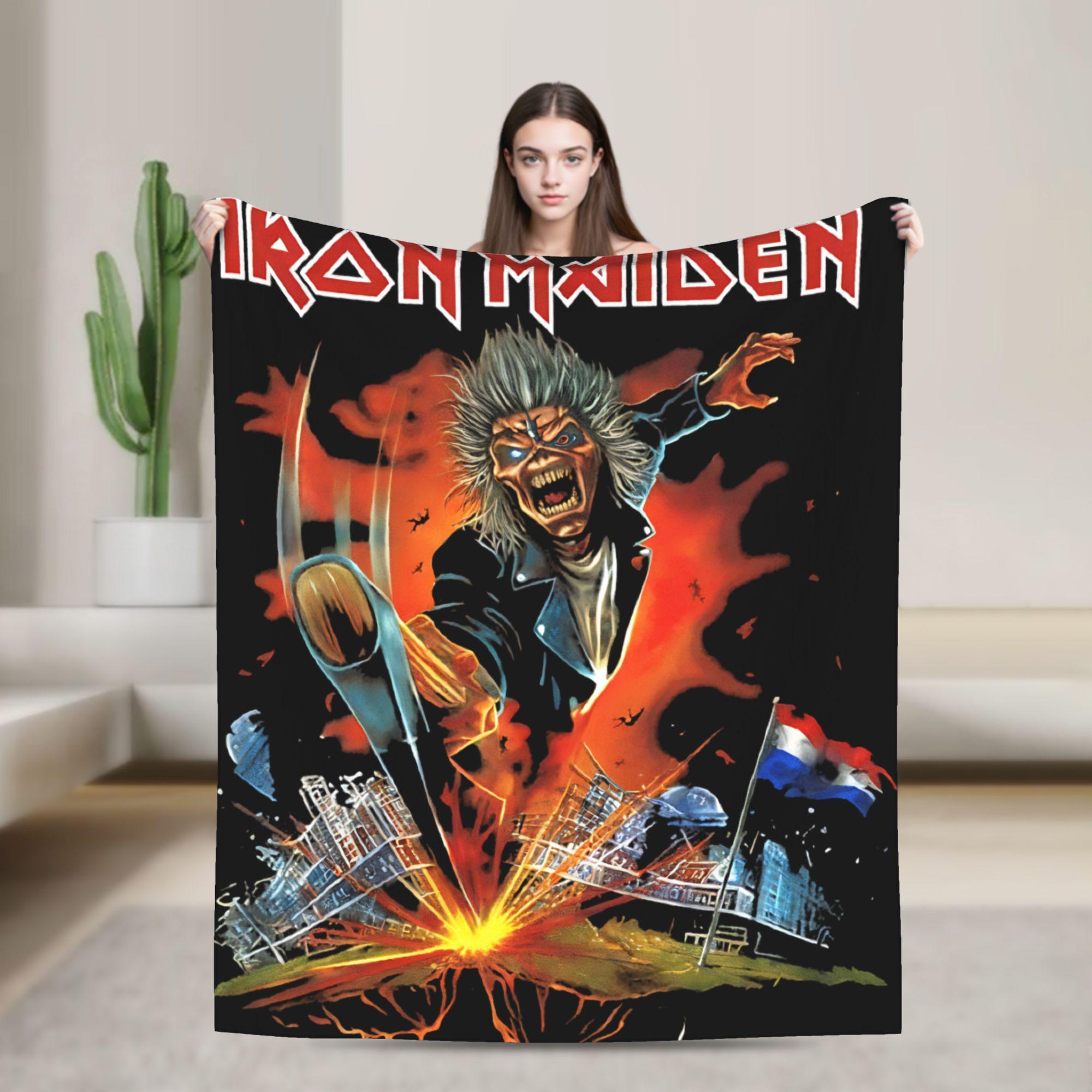

Покрывало Iron Maiden Tour 2025, Супермягкое, Уютное, Плед для кровати 50x60 дюймов, Разные размеры, Стеганое одеяло 30x40in