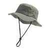 Packable Wide Brim Fishing Hat Sunshade Jungle Hat Sun Hat for Outdoor Riding Hiking Camping Unisex Fisherman Hat Light Blue