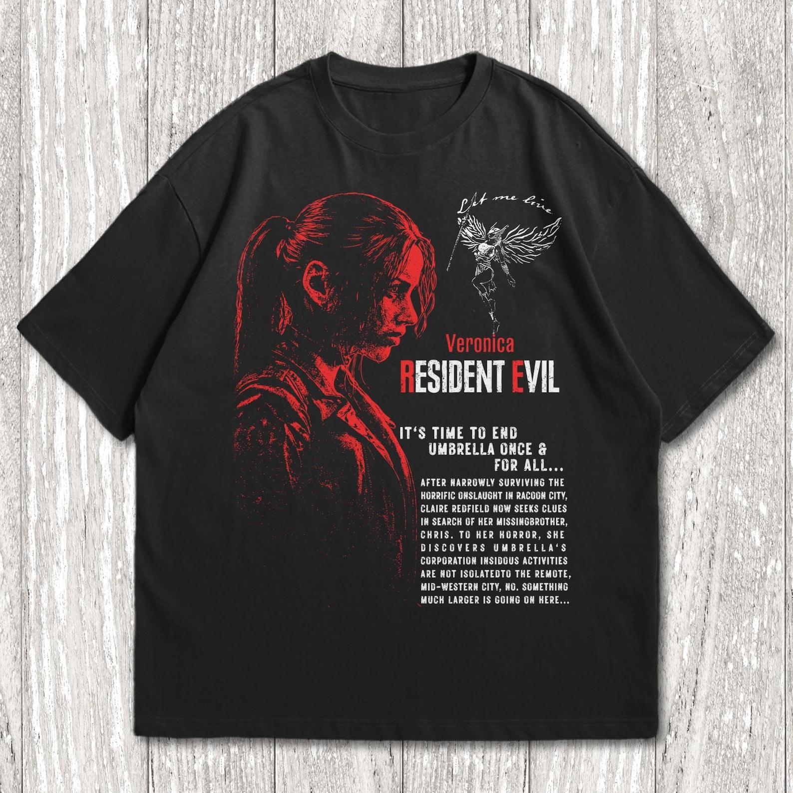 Resident Evil Veronica Vintage T-Shirt, Resident Evil Unisex T-Shirt, Code: Veronica Tee, Resident Evil Biohazard, Resident Evil 2027 Shirt 2XL