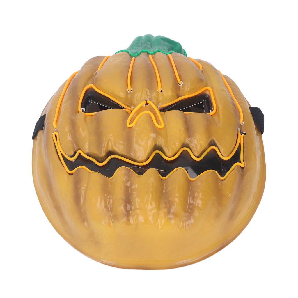Copertura Facciale Luminosa a LED Zucca Spaventosa Regolabile Copertura Facciale Luminosa per Festa di Halloween Cosplay