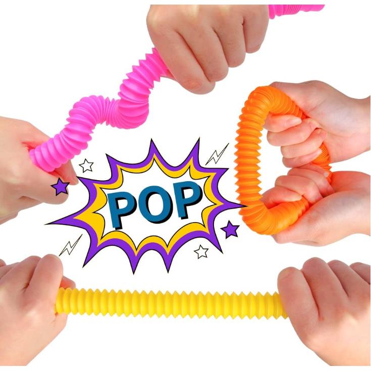Pop Tubes Sensory Tubes Squishy Anti-Stress Toy Set of 7