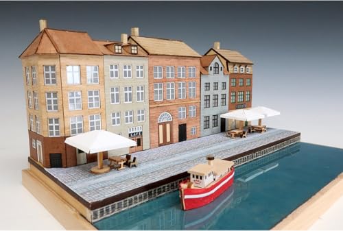 Woody Joe 1/220 European Streets Series: Copenhagen, Denmark, Wooden Model Assembly Kit (Scenery)