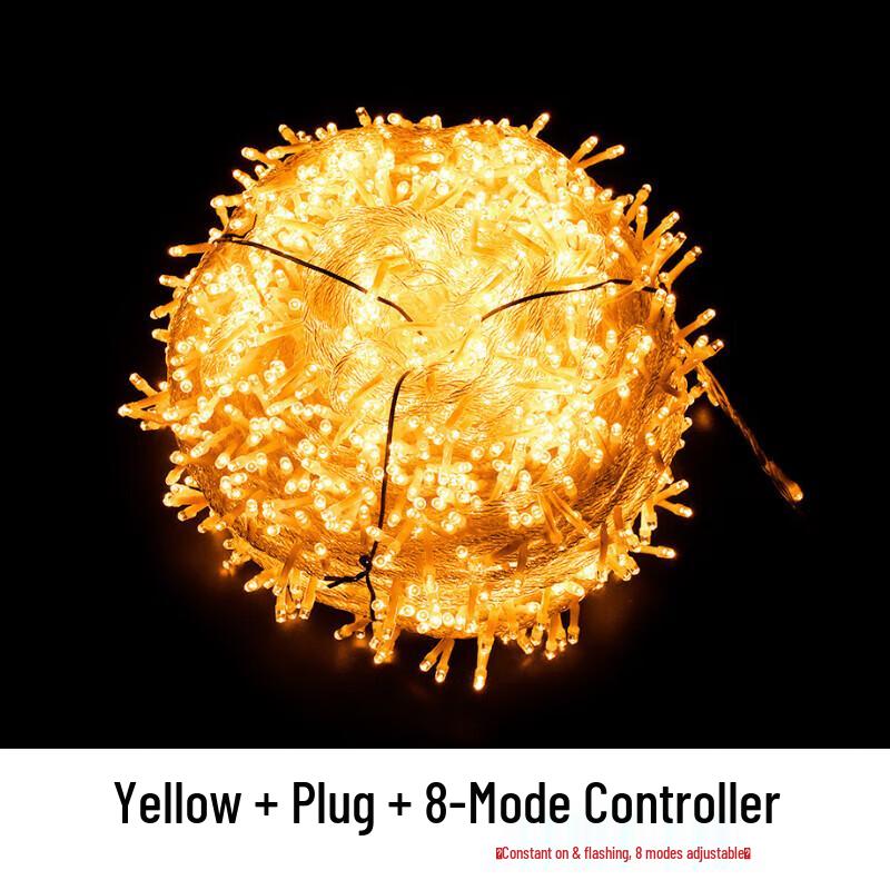CHOBOND Outdoor Waterproof LED String Lights 10m 100 Lights жёлтый