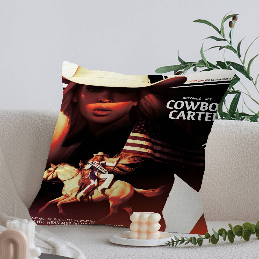 B-Beyonce Cowboy Carter Singer Maple Design Cushion Cover Happy Autumn Harvest decor Holiday Decorati Pillow Cover