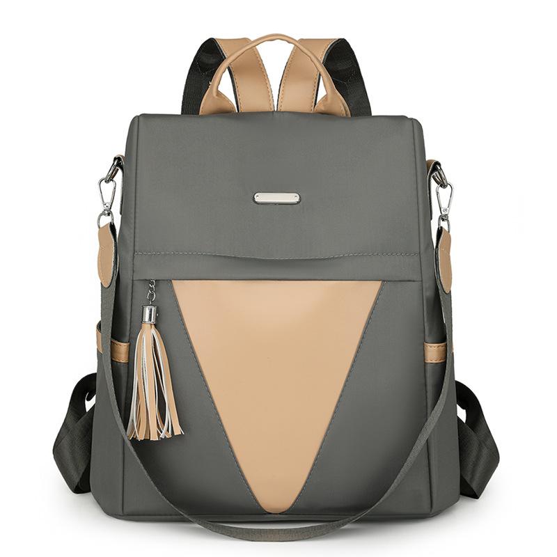 This Backpack Is A Simple, Fashionable, Soft-surfaced, Large-capacity Casual Backpack for Students