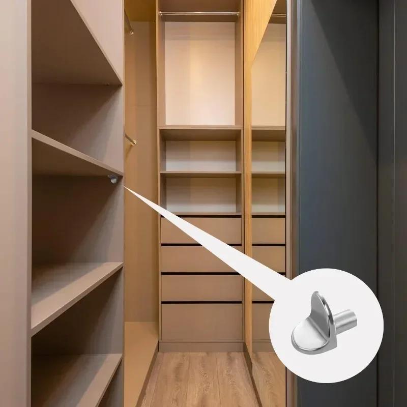 Colonne di Supporto Mensole Armadi Armadi Pannelli Laminati Spine Tasselli Vetro Nichelato Staffe Fisse Ferramenta per Mobili
